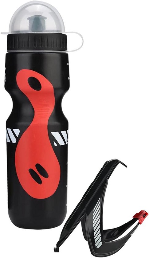 Bidon met houder - Fles voor fiets - Hydratatie op de fiets - Lekvrij en duurzaam - 650 ml capaciteit