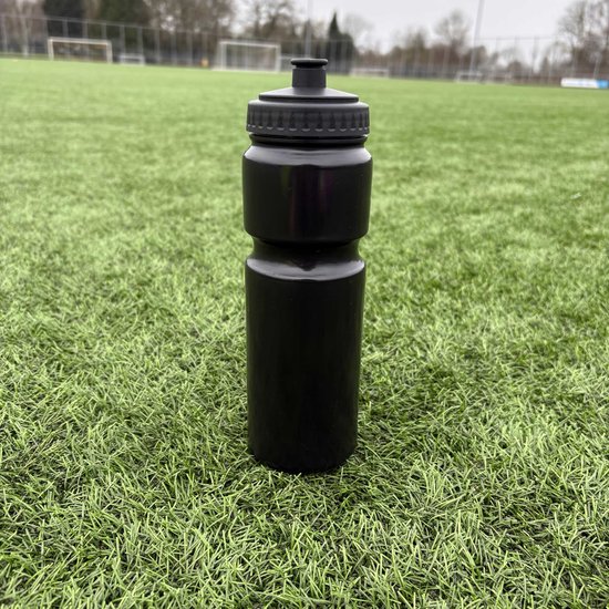 Bidon Zwart 750 ml - Blanco Drinkfles met vingergrepen - Tacticcoach