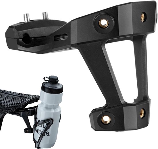Bidonhouder Adapter - Zadel Converter - Fietsen Onderweg - Dubbele Fleshouder - 24 cm - Meerkleurig