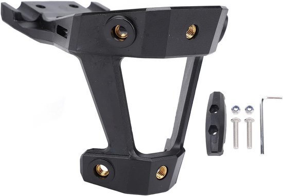 Bidonhouder Adapter - Zadel Montage - Fietsen Onderweg - Dubbele Fles Optie - 11 x 9 x 9 cm - Zwart