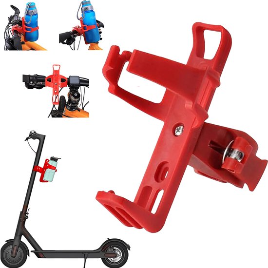 Bidonhouder - Fiets bidonhouder - Bidonhouders voor de fiets - Universele bidonhouders voor de fiets - Bidonhouders voor de fiets zonder boren - Universele bekerhouders voor mountainbikes - rood