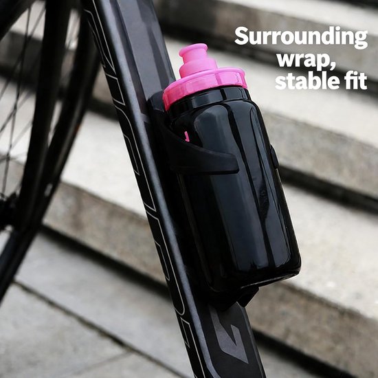 Bidonhouder Fiets - Drankhouder Fietsaccessoire - Outdoor Fietsen - Voorbereid voor Locator - 18.3 x 8 cm - Meerkleurig