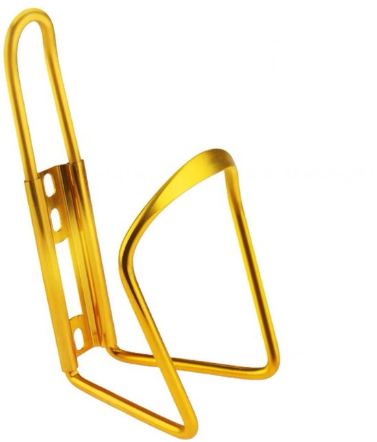 Bidonhouder voor de fiets - Bidonhouder voor mountainbike - Bidonhouder - Bidonhouder van aluminiumlegering - 14,5 x 7,5 cm - Lichtgewicht - Eenvoudig te installeren - Montageschroeven niet inbegrepen - Geschikt voor de meeste fietsen - Goud