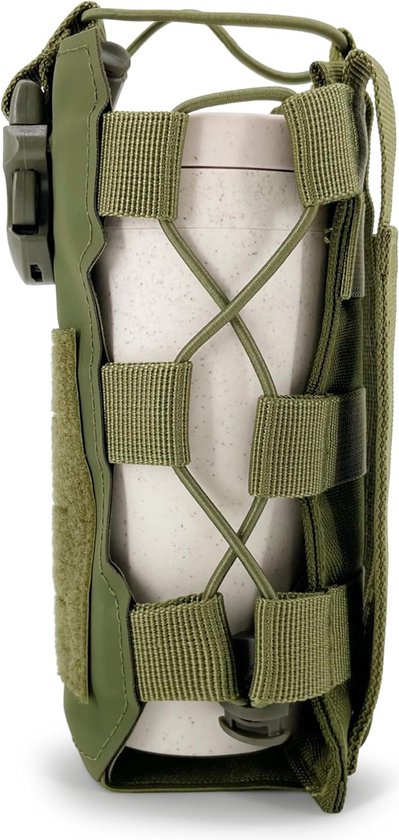 Bidontas - Bidonhouder - Opbergtas voor bidons voor op de fiets - Verstelbare bidontas Geschikt voor buiten wandelen en kamperen Wandelrugzakken en riemen - Groen van Bidon
