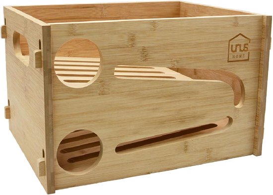 Bierbox met flessenhouder - Houten ontwerp - Compact voor koelkast - Stijlvolle presentatie - ShopVlot
