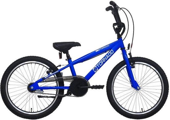 Bike Fun Cross Tornado - Kinderfiets 20 Inch - Blauw - Terugtraprem - BMX - Geschikt vanaf 6 Jaar van Merkloos