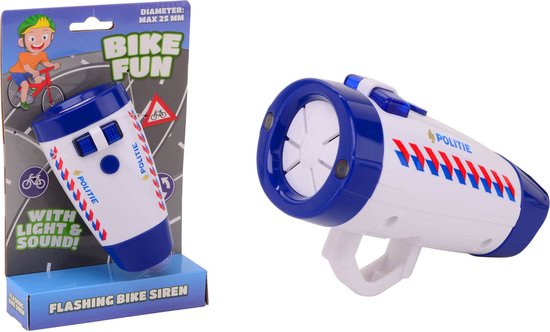 Bike Fun Fietslamp Politie met Geluid van Bike Fun