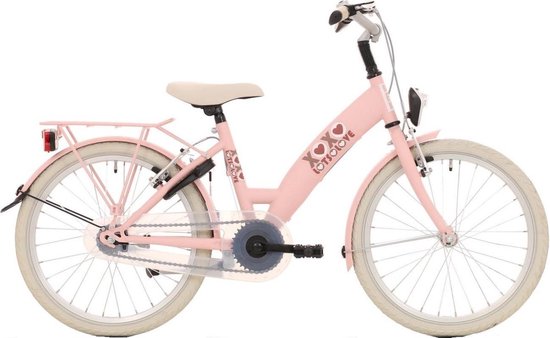 Bike Fun Lots Of Love - Kinderfiets - Meisjes - Roze;Rood - 20 Inch van Bike Fun