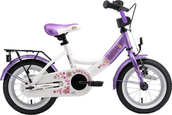 Bikestar 12 inch Classic kinderfiets, lila / wit van Bikestar