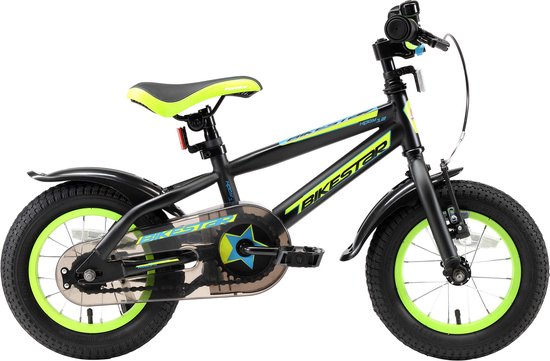 Bikestar 12 inch Urban Jungle kinderfiets, zwart / geel van Bikestar