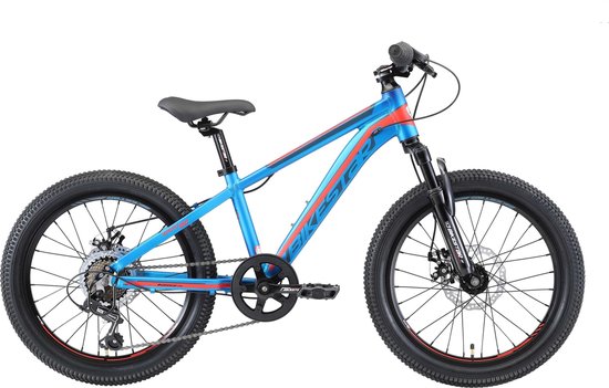 Bikestar 20 inch 7 speed hardtail MTB Sport, blauw / oranje van Bikestar
