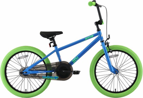 Bikestar 20 inch BMX kinderfiets, blauw / groen van Bikestar