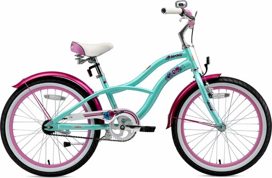 Bikestar 20 inch Cruiser kinderfiets, mint van Bikestar