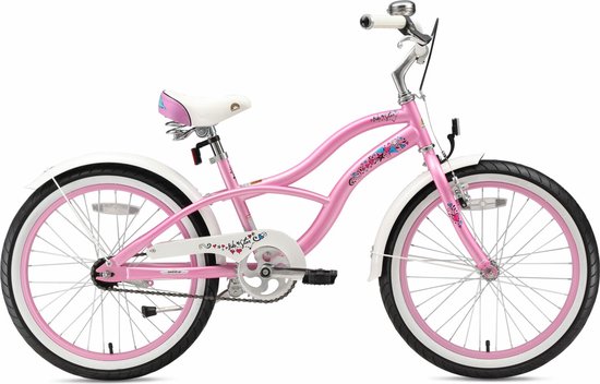 Bikestar 20 inch Cruiser kinderfiets, roze van Bikestar