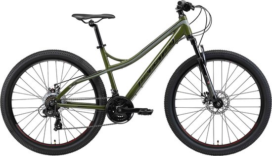 Bikestar  27.5 inch hardtail Alu MTB, 21 speed, olijf / groen van Bikestar