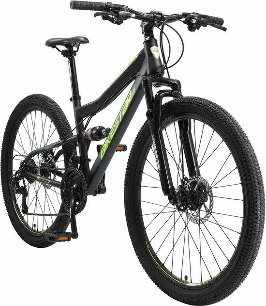 Bikestar Fully MTB Staal Medium 26 Inch 21 Speed Zwart