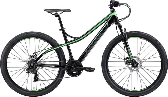Bikestar Hardtail Alu MTB 27,5 Inch 21 Speed Zwart Groen van Bikestar