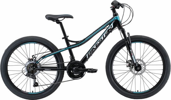 Bikestar hardtail MTB 21speed 24inch zwart/blauw van Merkloos