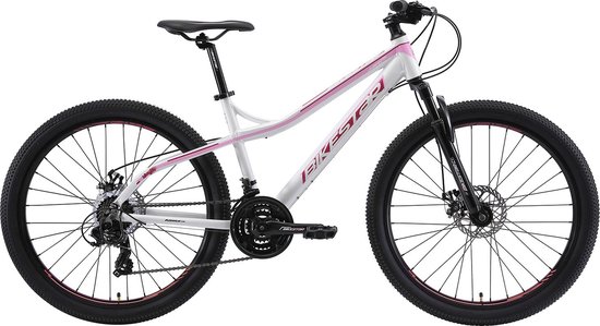Bikestar Hardtail MTB Alu 26 Inch 21 Speed Blauw/Roze van Bikestar