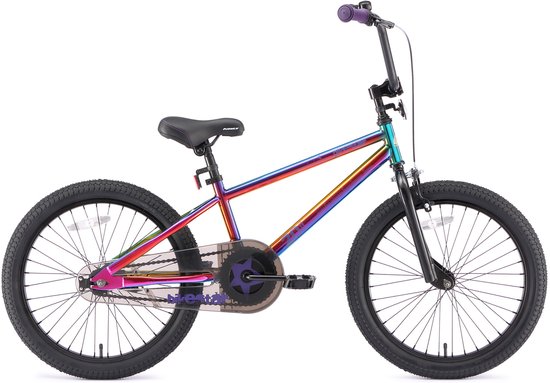 Bikestar kinderfiets BMX 20 inch neonchroom van Merkloos