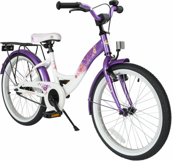 Bikestar kinderfiets Classic 20 inch lila/wit van Bikestar