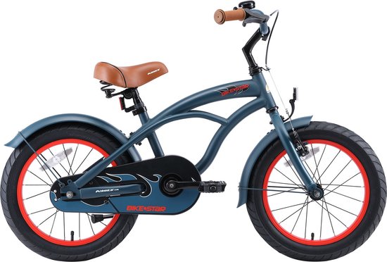 Bikestar kinderfiets Cruiser 16 inch blauw van Merkloos
