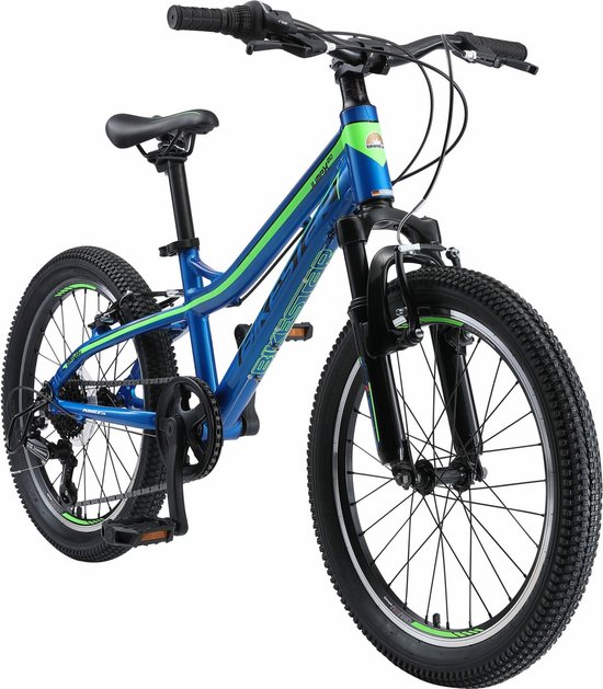 Bikestar kinderfiets MTB 7speed 20inch blauw/groen van Bikestar
