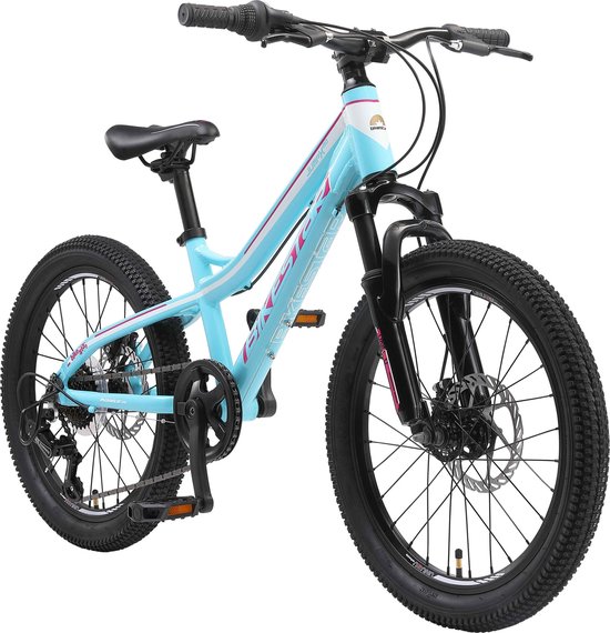 Bikestar kinderfiets MTB 7speed 20inch turquoise/wit van Bikestar