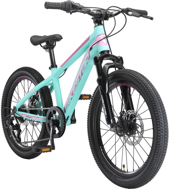 Bikestar kinderfiets MTB Sport 7speed 20inch mintgroen/roze van Bikestar