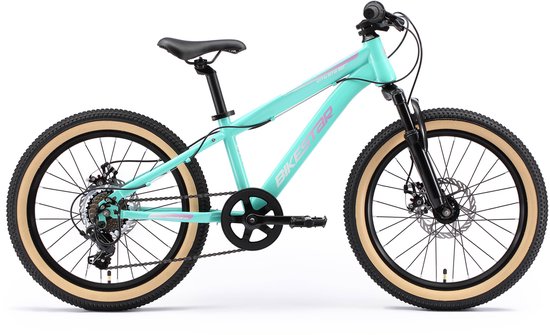 Bikestar kinderfiets MTB Staal 7speed 20inch mintgroen van Bikestar