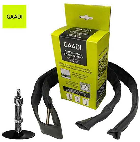 Binnenband Gaadi (16-29 inch) 37-57 mm breed DV 40 mm (fietsventiel) GACO11006 Gaadi (One size fits all)