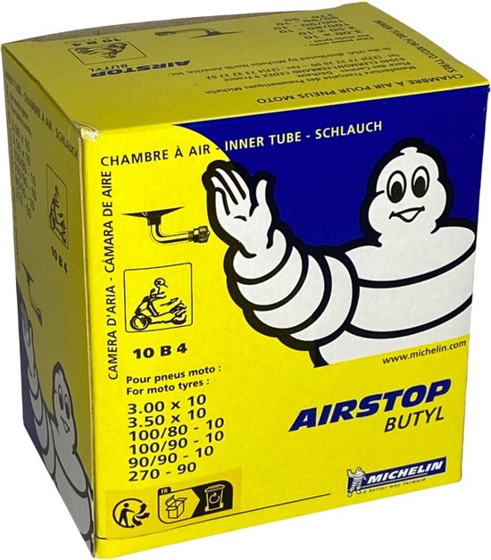 Binnenband Michelin 300/350-10 haaks ventiel van Michelin