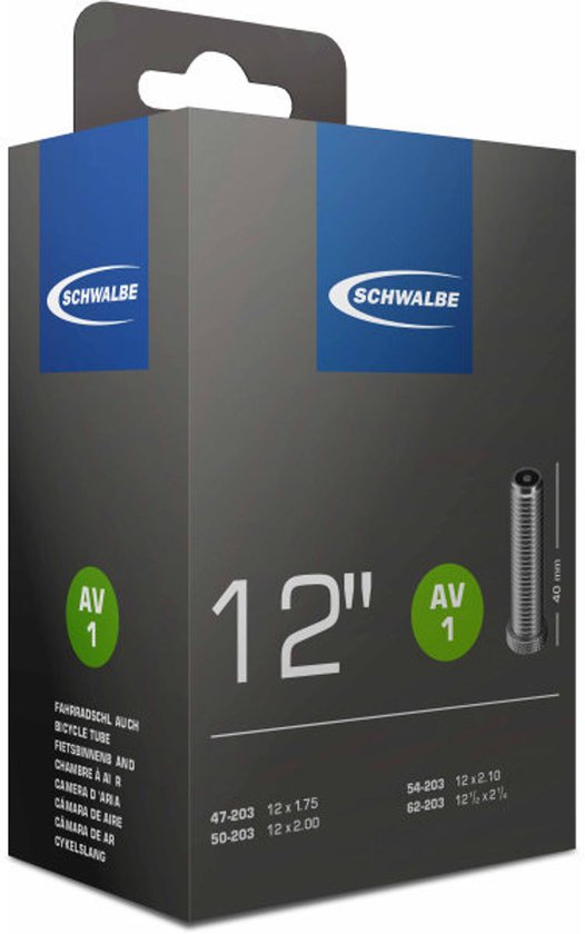 Binnenband Schwalbe SV1 12 / 47/62-203 - 40mm ventiel
