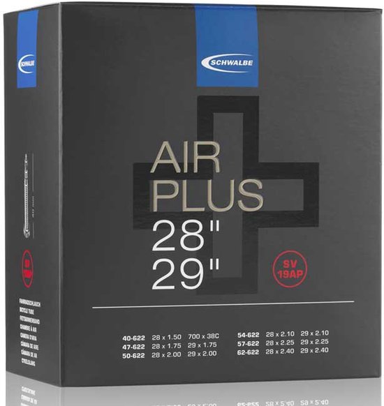 Binnenband Schwalbe SV21AP Air Plus 27.5 / 40/62-584 - 40mm ventiel van Merkloos