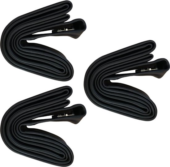 Binnenbanden 26 inch - Set van Drie - 3 x Binnenband 26 inch / 26" voor de Fiets / Dunlop Ventiel / Racefiets / Mountainbike / Fietsbinnenband / 40 mm / Band 40 / 47 - 599 Wiel / 26 * 1.5 - 1.75 / 26 "