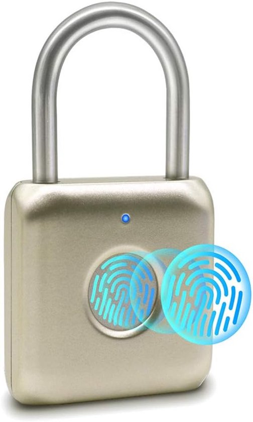Biometrisch Sleutelloos Hangslot met Vingerafdruk voor Kluisjes en Bagage van Merkloos