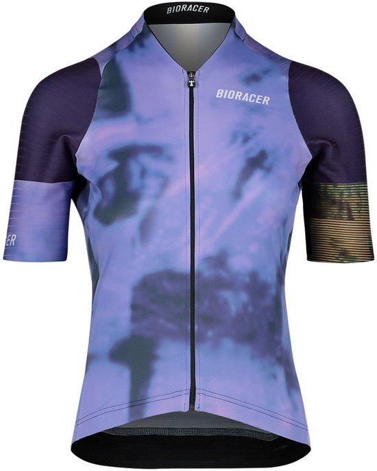 BIORACER Icon Puncheur - Fietsshirt Zomer - Dames - Paars - Korte Mouw - Ademend & Aansluitend - Maat L