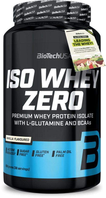 BiotechUSA isolaat eiwitpoeder - ISO WHEY zero (908 g) - smaak: Vanille