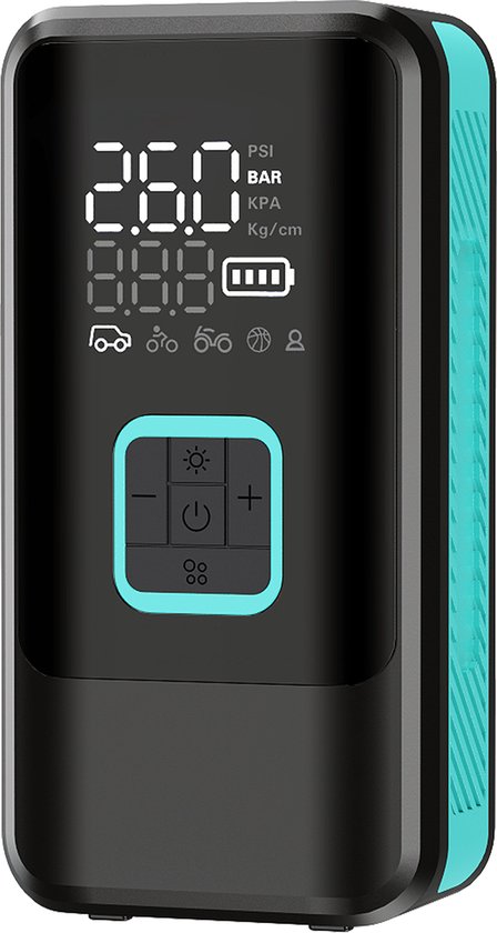 Black Rhino AeroBoost T-3 - Krachtige Autobanden Pomp - Hoge Pompcapaciteit 50L/minuut - Powerbankfunctie - Dual Digitale display - Compressor Voor Auto - Camper - Moto - Vrachtwagen