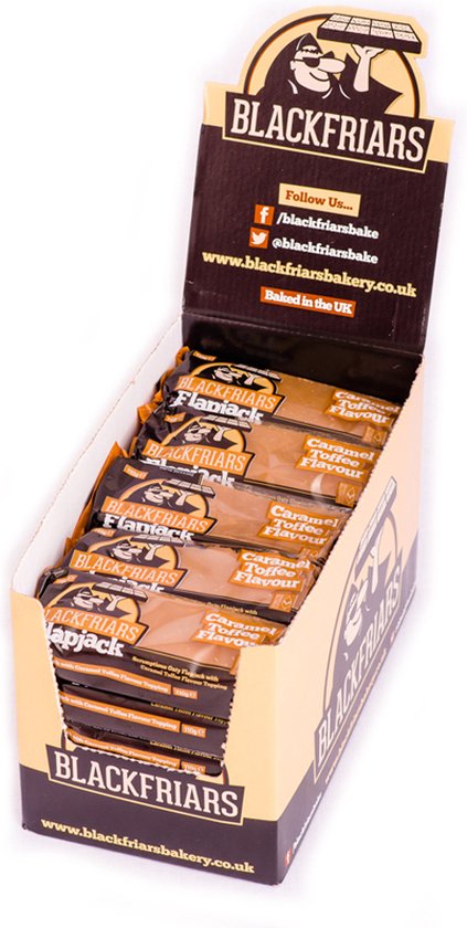 Blackfriars Flapjacks (25x110g) Caramel Toffee - Repen - Energie repen