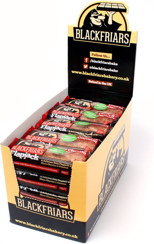 Blackfriars Flapjacks (25x110g) Cherry & Coconut - Repen - Energie repen