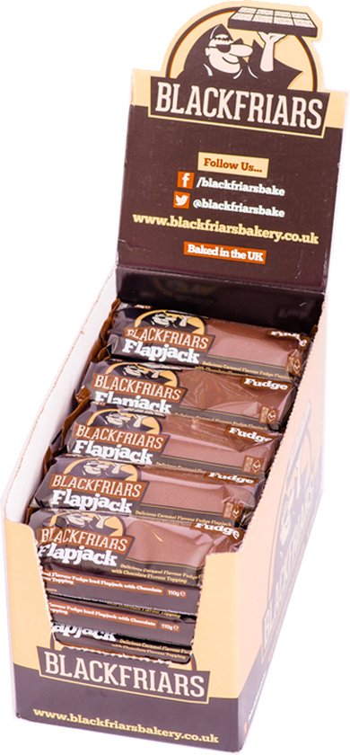 Blackfriars Flapjacks (25x110g) Fudge - Repen - Energie repen