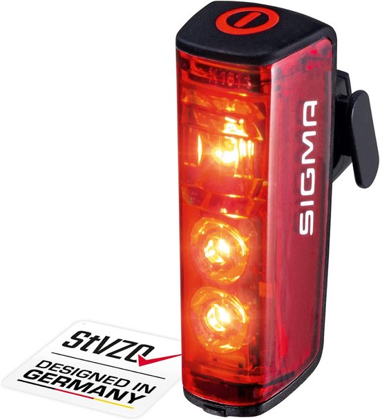 Blaze Led Fietslamp StVZO Goedgekeurd Achterlicht Op Batterijen Met Remlicht - Kwalitatieve Verlichting voor Veilig Fietsen