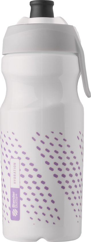 BLENDERBOTTLE - WIT - 650ml Hydration / water Halex Sports bidon - Speciale wielrenbidon met uniek mondstuk. Drink vanuit iedere richting. van BLENDERBOTTLE