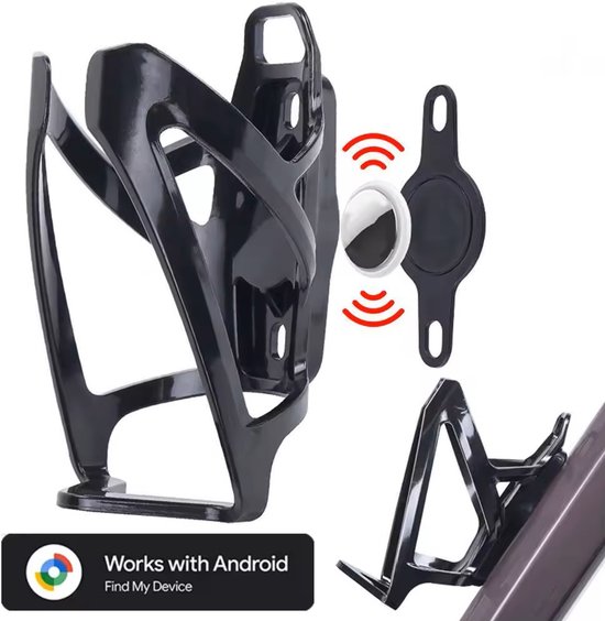 BlueTime - Bidonhouder - Inclusief Tag - Gps Tracker Fiets - Gps Fiets - Volgsysteem Fiets - Bikefinder- Volgsysteem - Anti Diefstal - Fiets anti diefstal - Geschikt voor Android van BlueTime