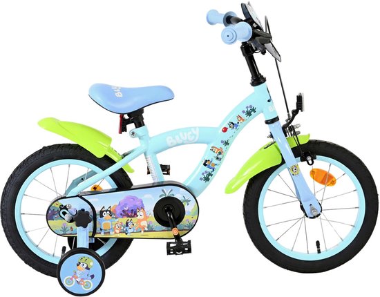 Bluey Kinderfiets - 14 inch - Lichtblauw van Volare