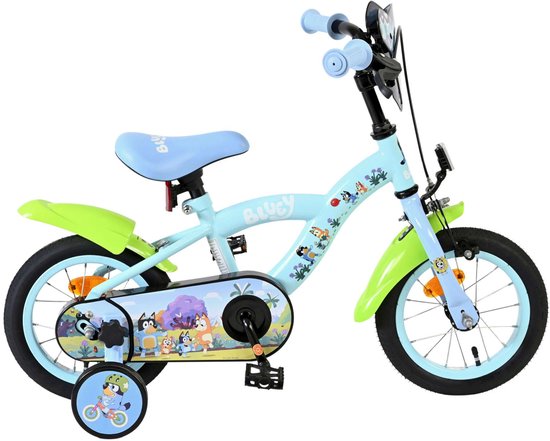 Bluey Kinderfiets - Uni- 12 inch - Blauw van Merkloos