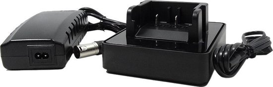 BMZ Panasonic - Elektrische fietsoplader - Snellader - 26V - 4A - 3-pins XLR - incl. dockingstation van BMZ