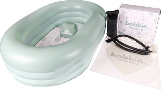 Bobbie. Sea - Opblaasbaar Babybad - 2-in-1 Meegroeiend Baby bad van 0 tot 2 Jaar - Opblaasbaar Zwembadje Baby -Kraamcadeau voor jongen en meisje - Opblaasbaar Baby Badje - Ballenbad van Bobbi
