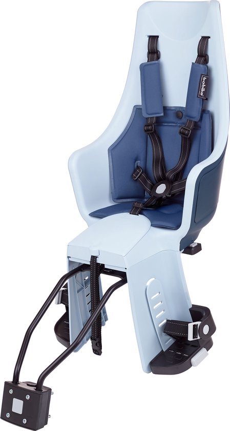 Bobike Exclusive Maxi Plus LED Fietsstoeltje - Framebevestiging - Denim Deluxe van Bobike